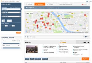 tripbooker podgląd hotel udogodnienia rezerwacja podróże